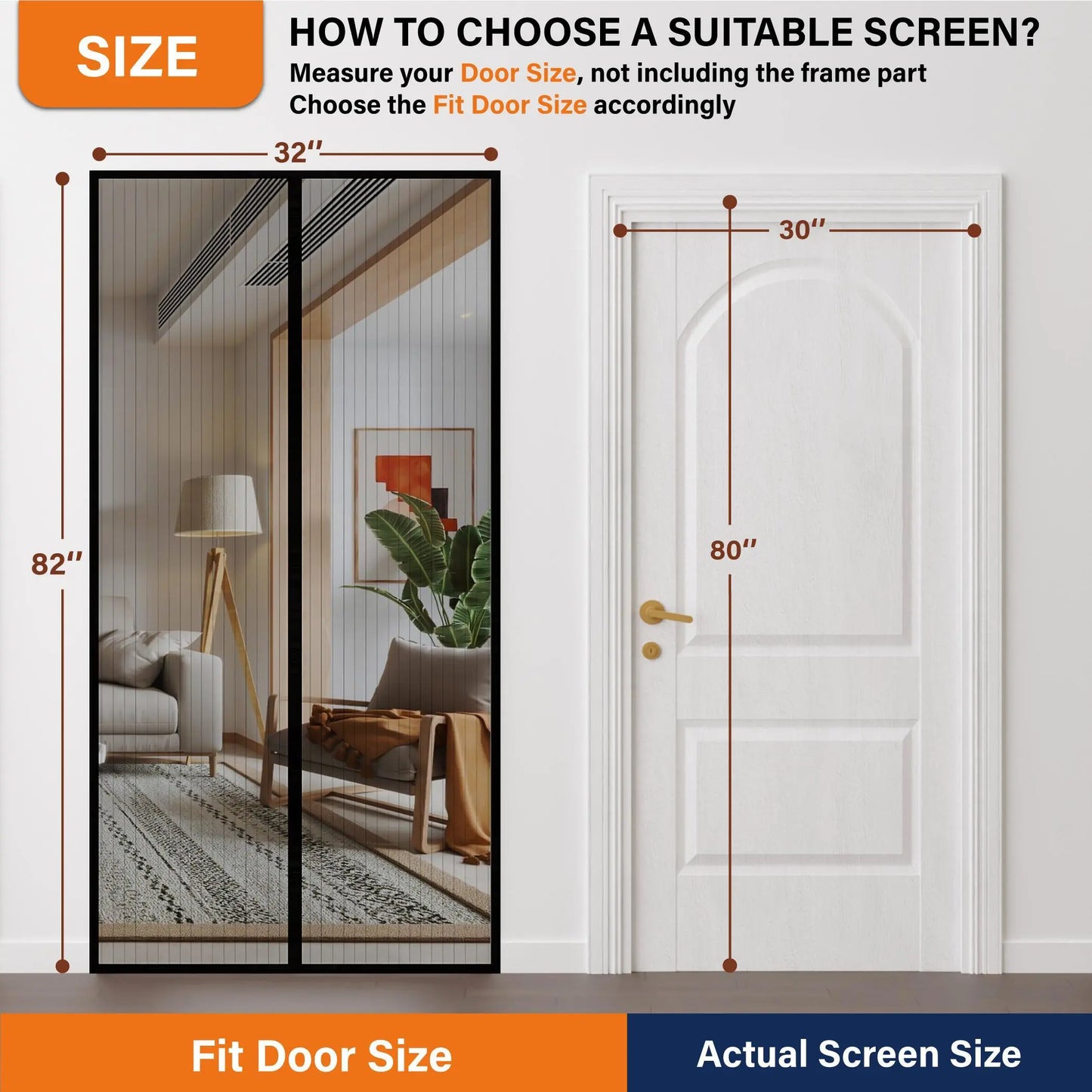 Magnetic Screen Door, Hands Free Mesh Curtain Keeps Bugs and Mosquitos Out, Automatic Magnet Closure, Heavy Duty Patio Sliding Dog Doors Cover, Window Screen Protector